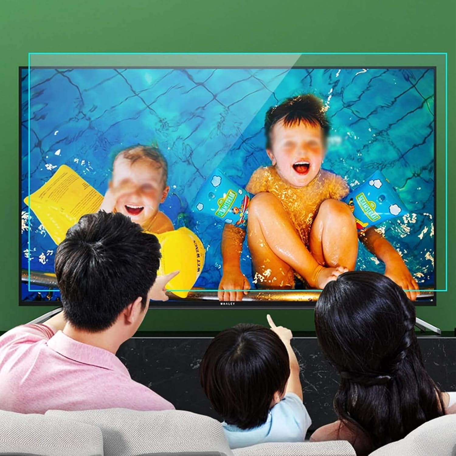 Matte Anti Glare TV Screen Protector for 50-75 Inches TV, Anti Blue Light LCD Display Protector Film Relieve Computer Eye Strain