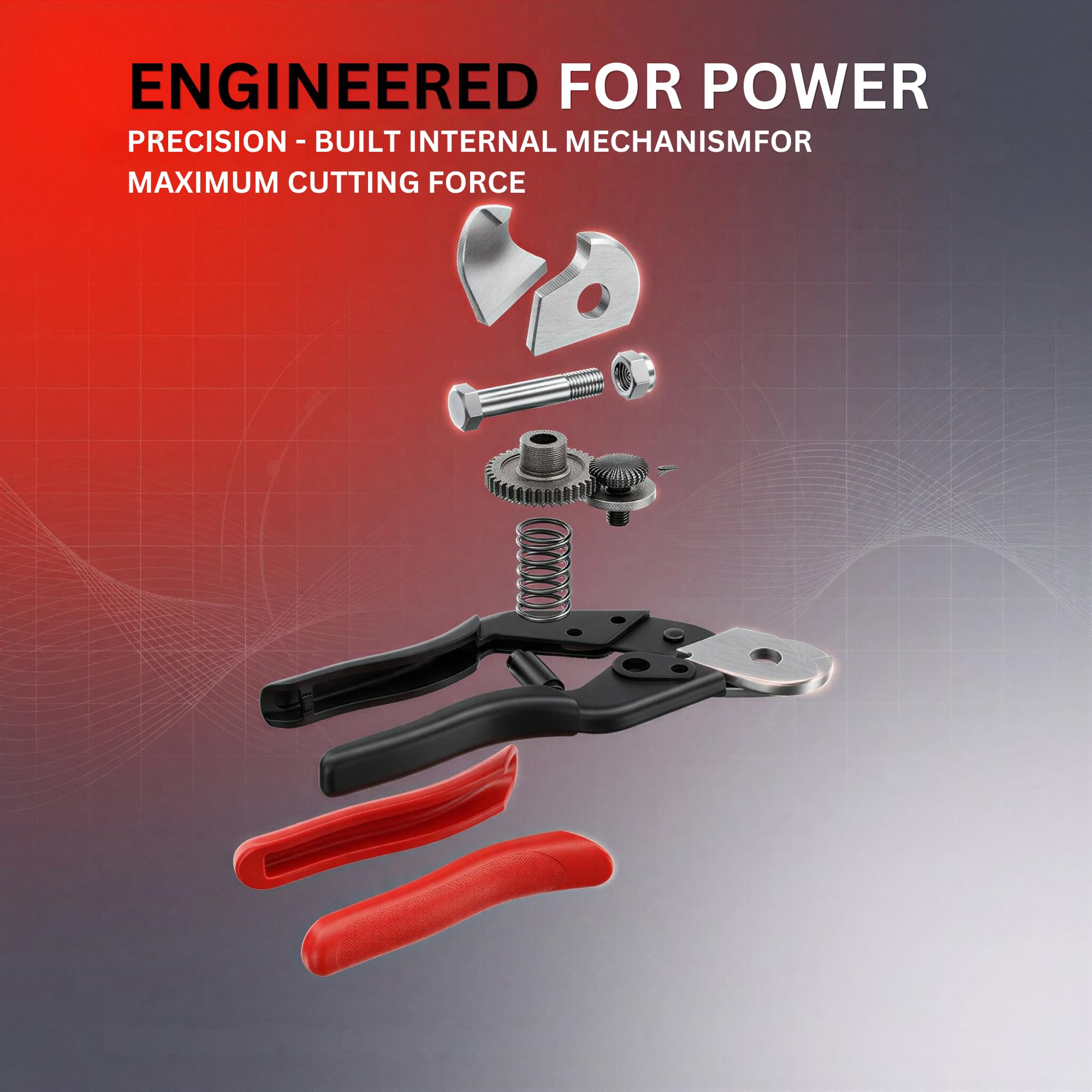 HUPLA Wire Rope Cutter - Cut Steel & Cable Easily -5