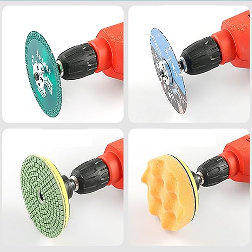 Miniatura 6 de Amoladora angular de taladro eléctrico, juego de varillas de conexión, accesorios de eje de cortador giratorio ajustable multifuncional, adaptador