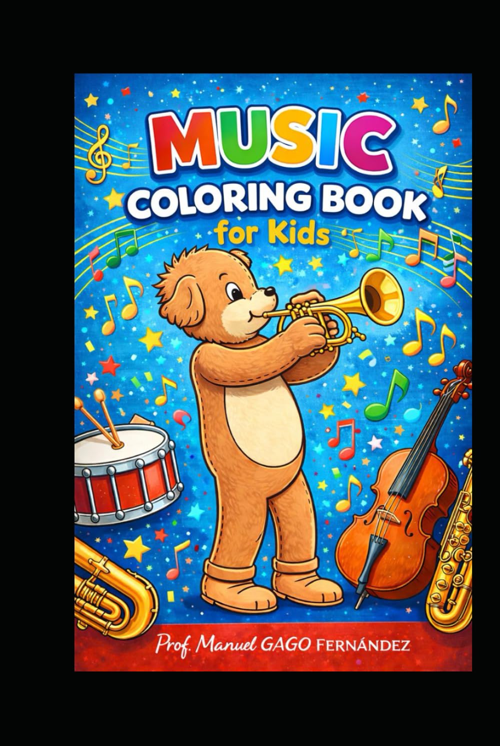 Music Coloring Book for Kids: Fun and Easy Musical Instrument Coloring Pages for Children Ages 6–17