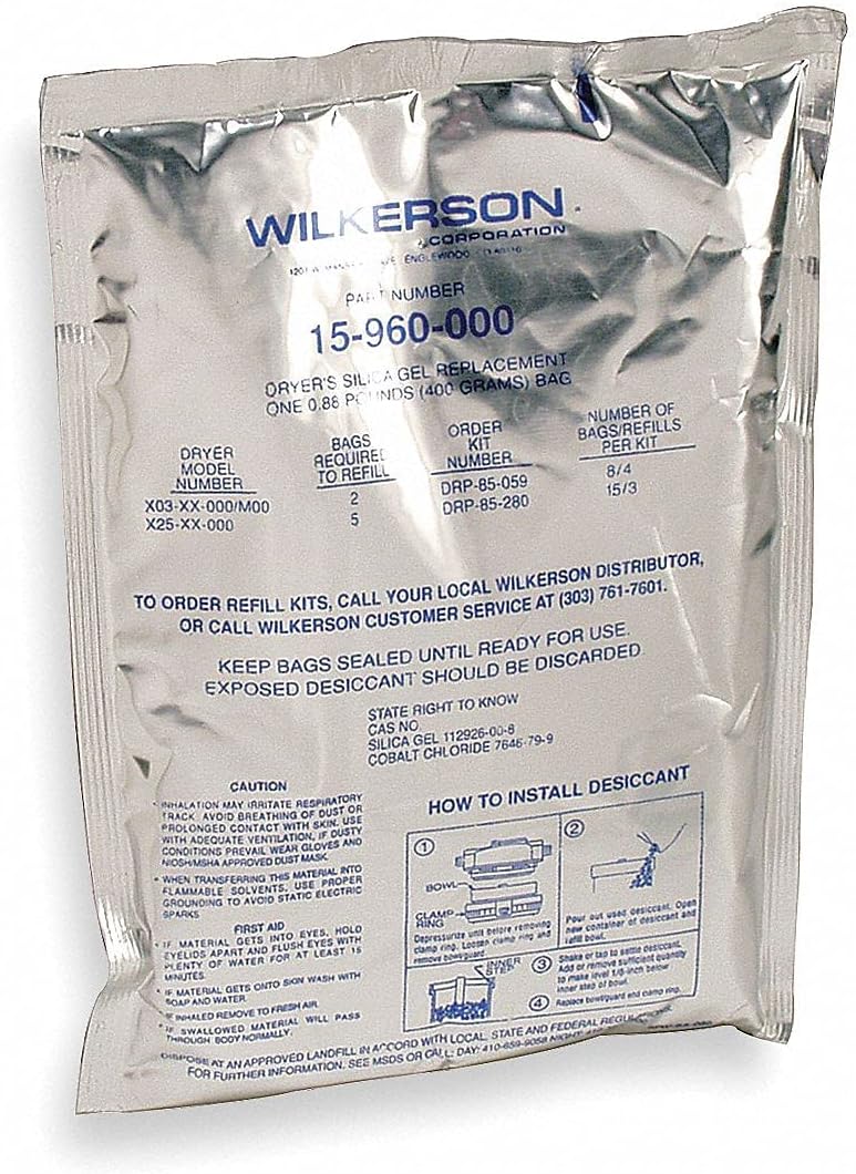 Wilkerson Silica Gel Replacement Desiccant; For Use With 5Z769 - DRP-85-280