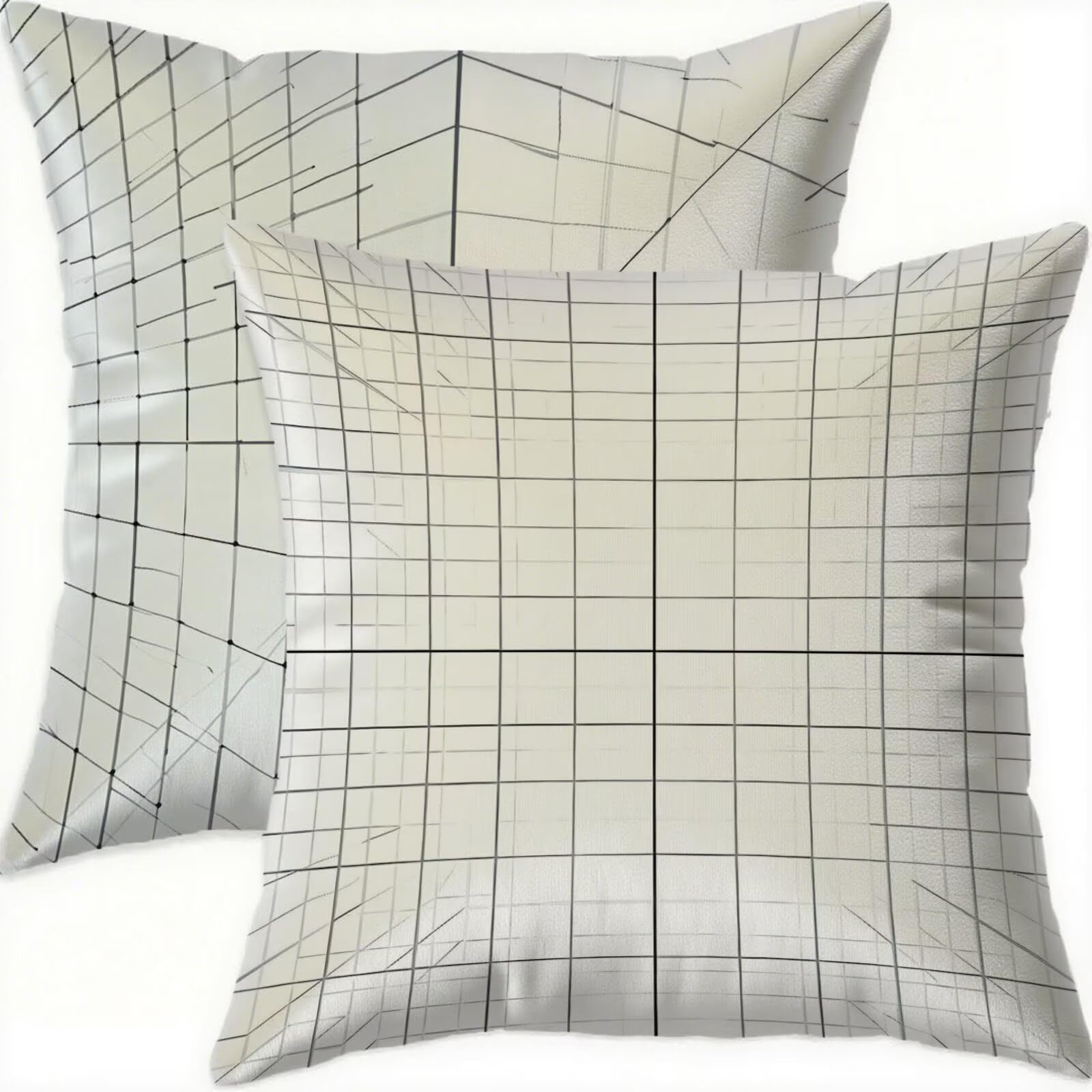 Housse coussin 80x80cm imperméable idéale pour un canapé de salon moderne et chaleureux