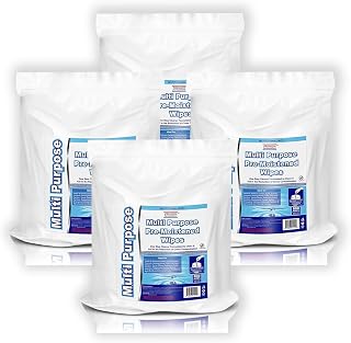 Freshnaps Bulk Gym Wipes: 3200 Premoistened Commercial Disposable Wipes (4x800 Refill Packs) for Upward Pull Dispensers - Gyms, Spas, Hotels