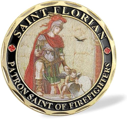 Miniatura 3 de Moneda de desafío de oración de los bomberos voluntarios de San Florian