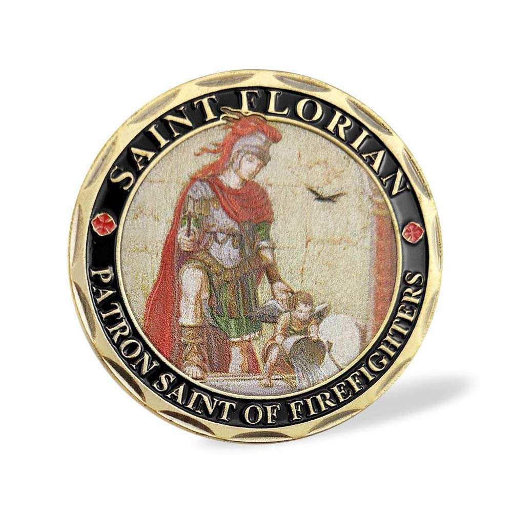 St. Florian Firefighter Prayer Coin - Protect Your Loved Ones -3