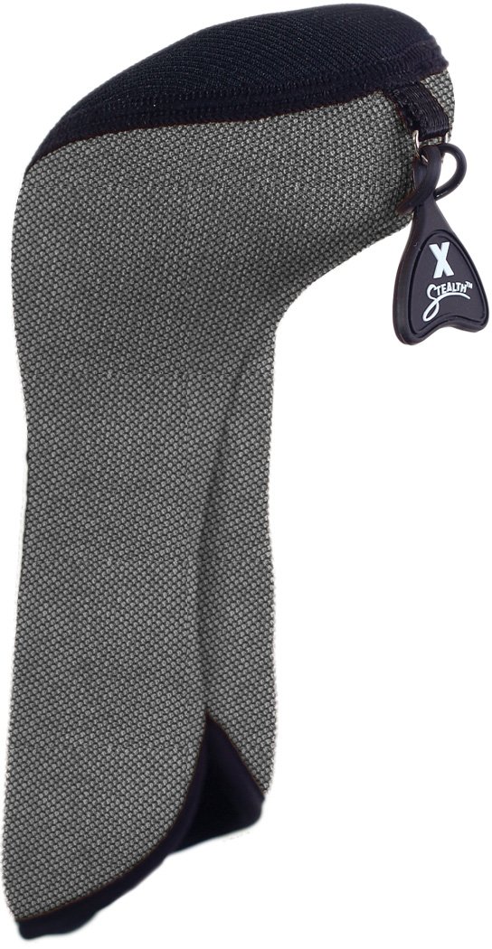 Stealth Club Covers 26180INT Fairway Wood ID 7-9-X Golf Club Head Cover, Silver Tweed/Black