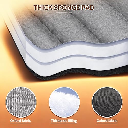 Miniatura 5 de Sillas de campamento dobles con calefacción, 3 niveles de calor acolchadas y portátiles con soporte para copas de vino, soporte para tazas,