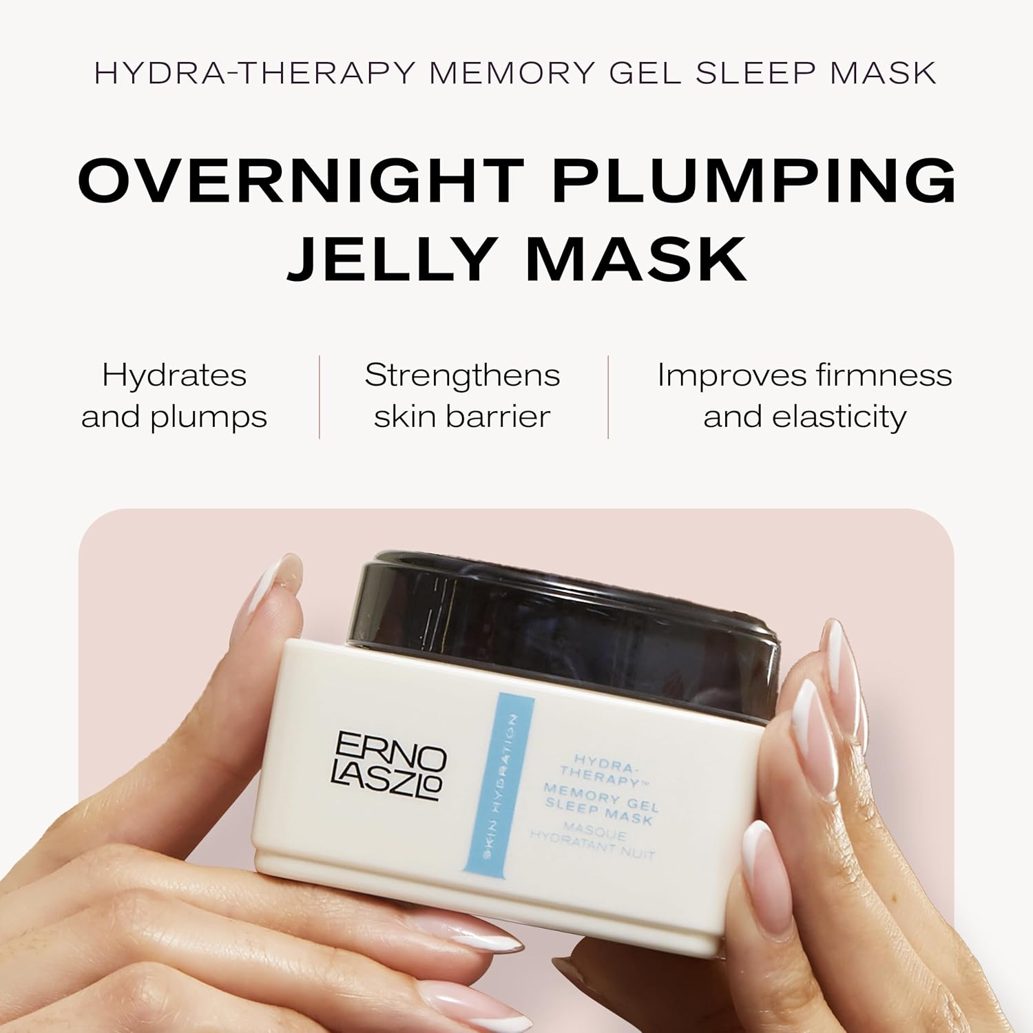 Erno Laszlo Hydra-Therapy Memory Gel Sleep Mask, Overnight Hydration, Leave-on Face Mask with Antioxidants and Vitamin E for Smooth and Elastic Skin During Sleep, 1.35 Fl Oz