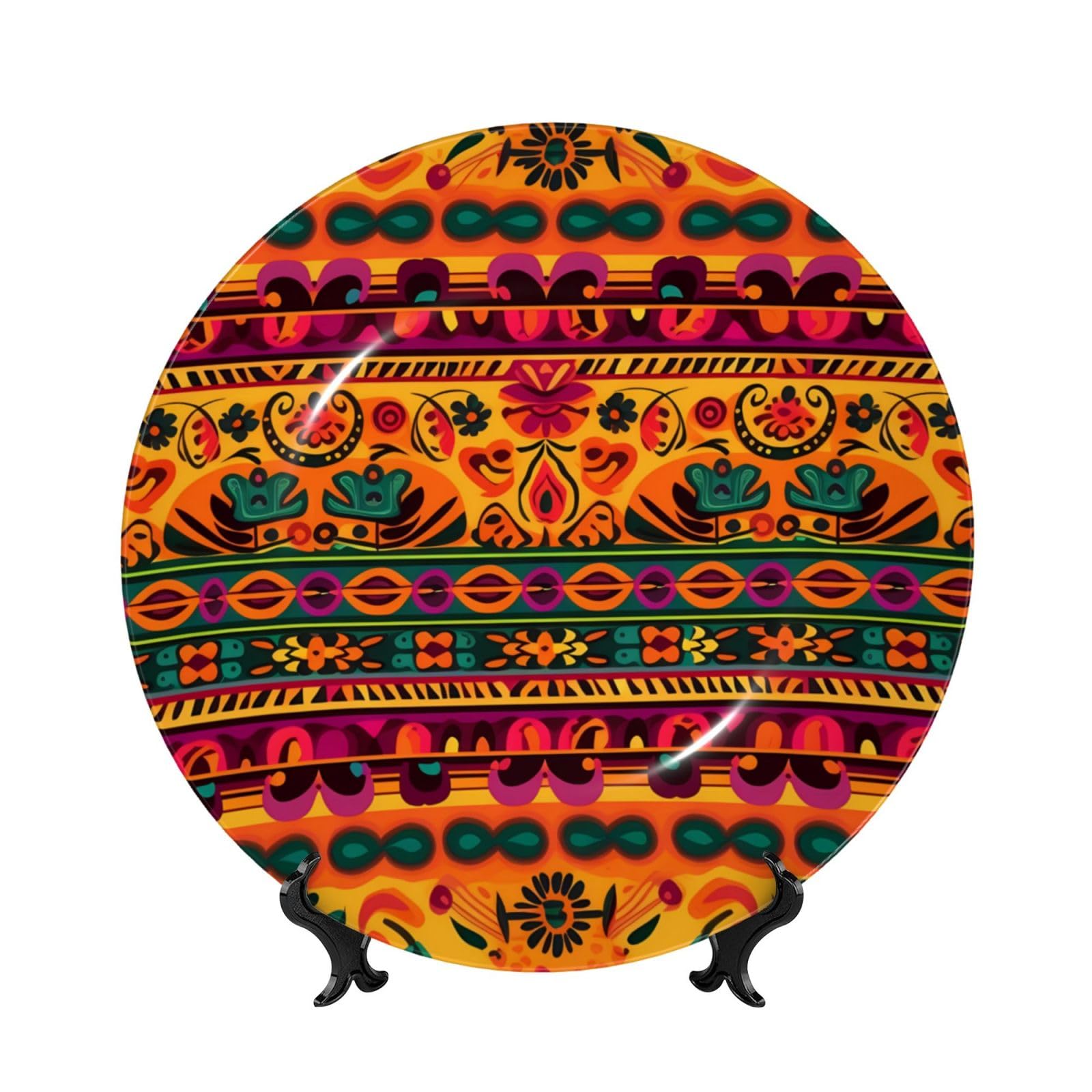 Assiette décorative en porcelaine mexicaine pour sublimer un mur blanc vide