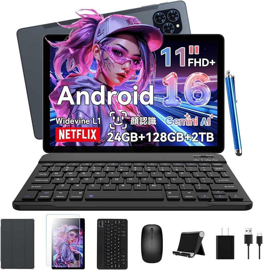 Amazon.co.jp: 【Android16 タブレット 11インチ 新登場】T90