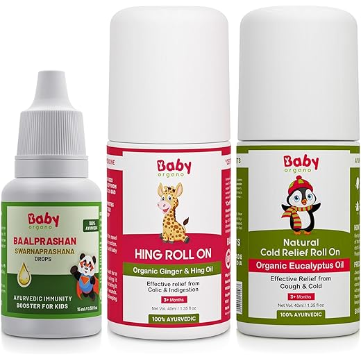 Babyorgano Swarnaprashan Hing Roll On - Immunity Booster 3 P