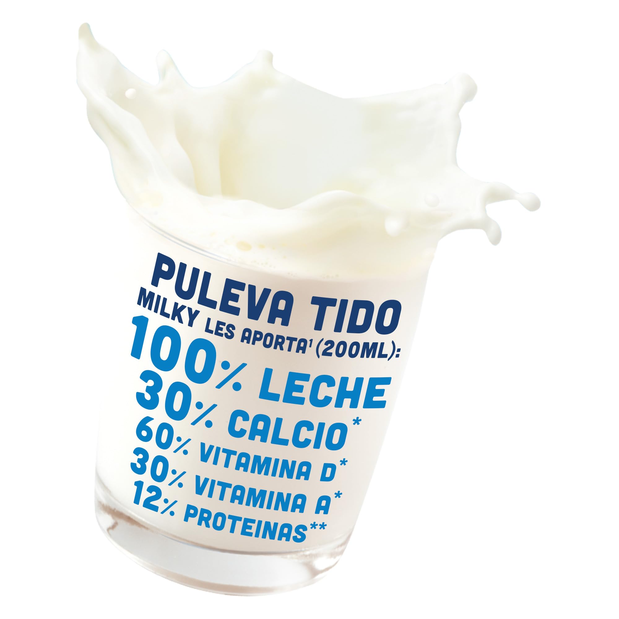 Puleva Tido Milky Leche Entera Enriquecida con Vitaminas A y D Fuente de Calcio y Proteínas Pack 6x200ml