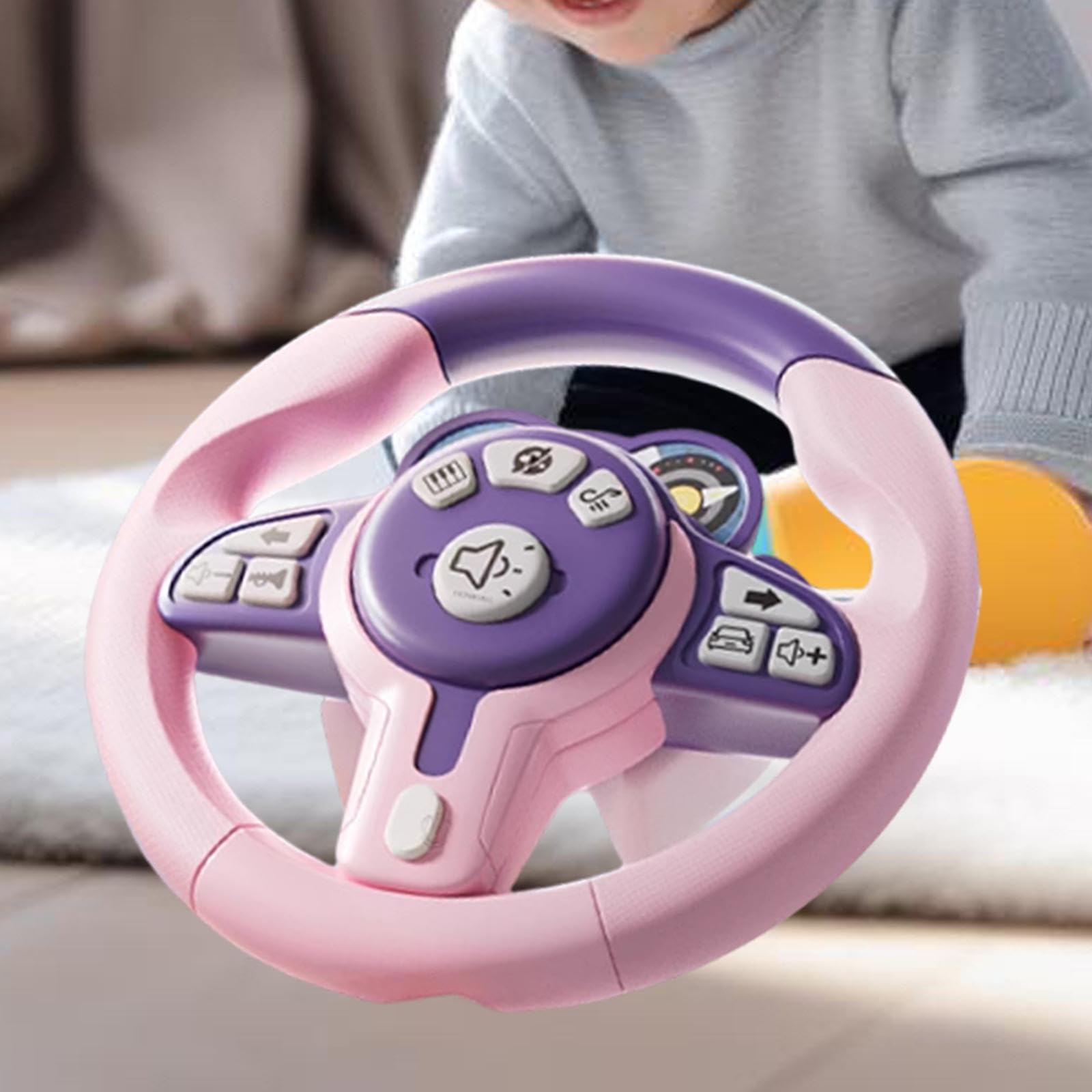 YOSOO Volant simulé Jouet Éducatif de Simulation de Conduite Volant YOSOO Volant simulé Jouet Éducatif de Simulation de Conduite Volant
