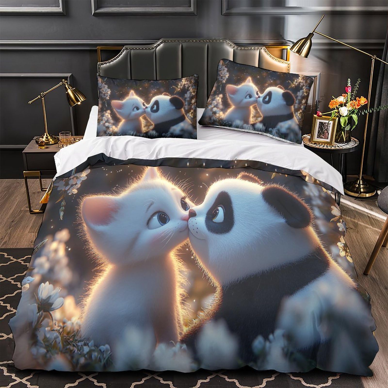 Parure de lit ultra douce imprimée en haute définition Fireball