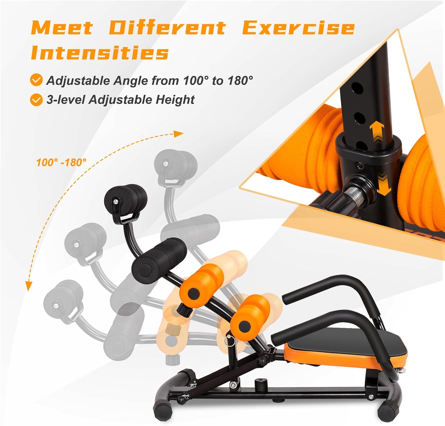 Ab Workout Machine, Height Adjustable Ab Rocker Kazakhstan Ubuy