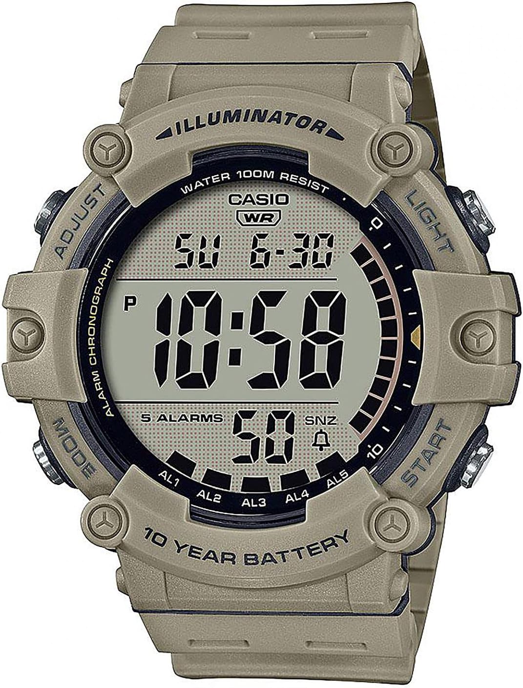 Casio Orologio Digitale Uomo Collection WS-1400H-1BVEF, Sportivo, Resistente, In Resina - 2