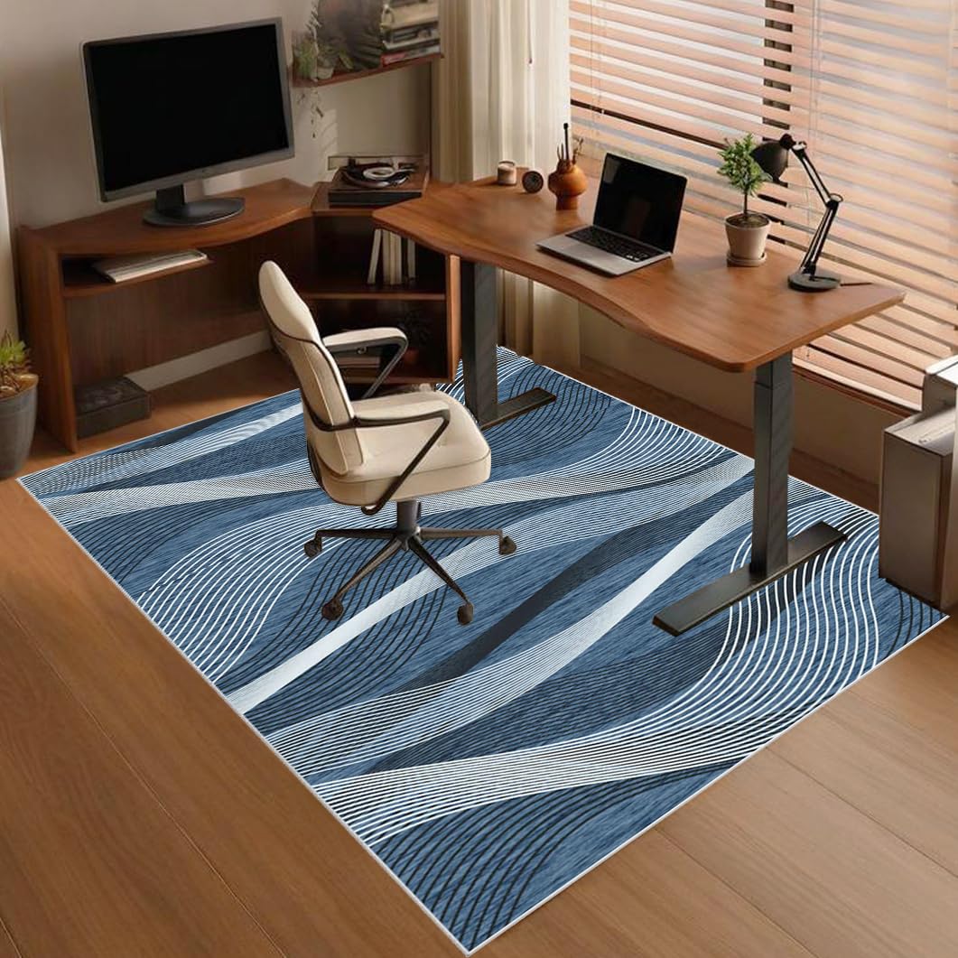 Office Chair Mat Non-slip, Hard-Floor Chair Mats, Desk Chair Mat large, Gaming Chair Mat for Desks, Office and Home, Carpet Protector Chair Mat, Floor Mat for Office Chair on Carpet 180 x 230 cm
