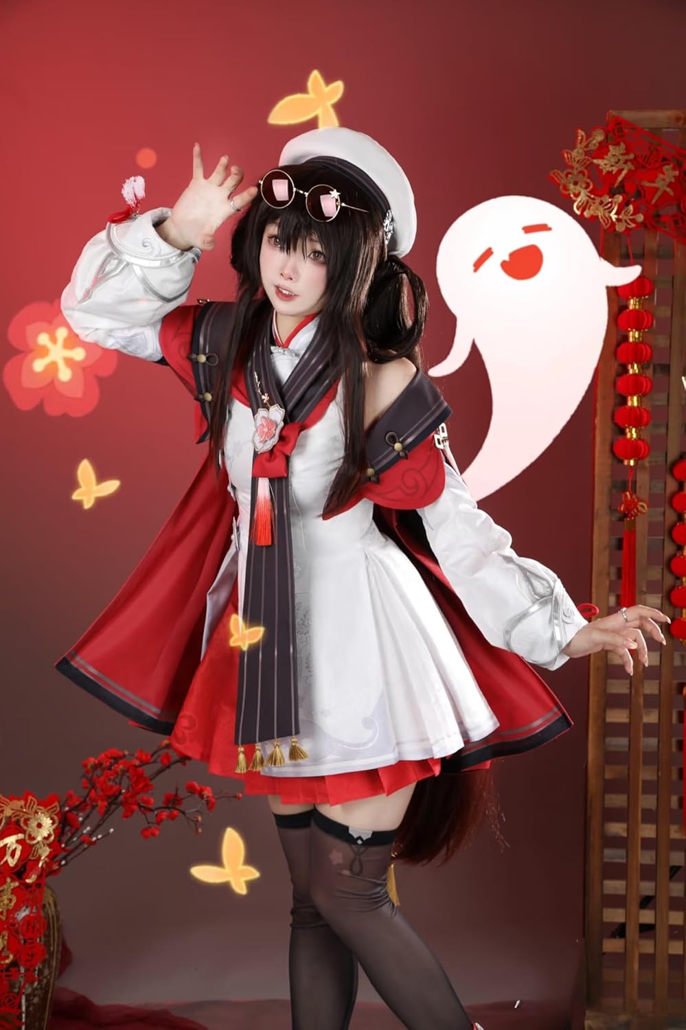 DMCXEK] 2025 原神 げんしん 胡桃 フータオ コスプレ衣装セット