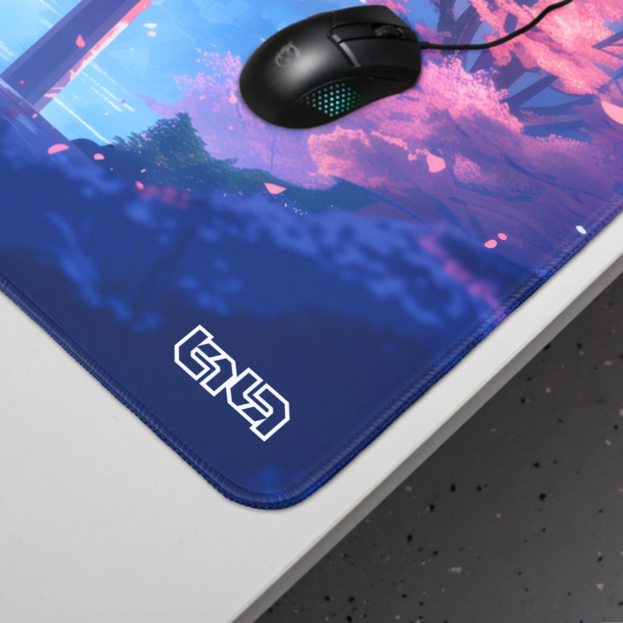 Tilt Gaming Mauspad 1000x500 mm - 4 mm rutschfeste Schreibtischunterlage Groß - Speed-Oberfläche & HD-Druck - Maschinenwaschbar Mousepad XXL für Gaming und Büro - Foxy Sanctuary Desk Mat