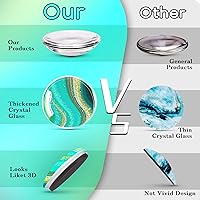 Vista 6 de DARUITE 12 imanes de vidrio para nevera, fuertes imanes de refrigerador para manualidades, oficina, cocina y pizarra blanca, mármol