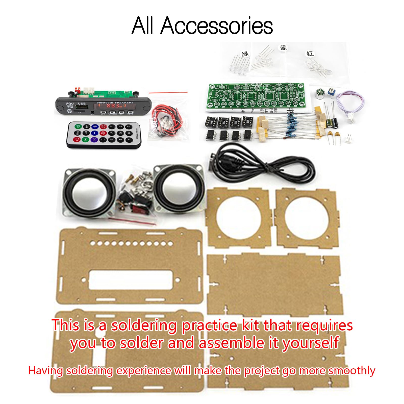 Amazon.com: EIELEDIY Blutoth-Compatible Speaker Kit Multi-Function