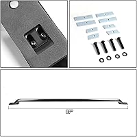 Vista 4 de Auto Dynasty Par de barras laterales para camiones de acero suave negro compatibles con C/K/Silverado/Ram, cabina de cama larga de 8 pies