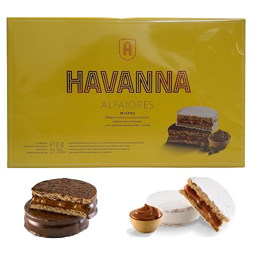 Havanna Alfajores Mixtos x 12 unidades - 612 gramos 2158oz
