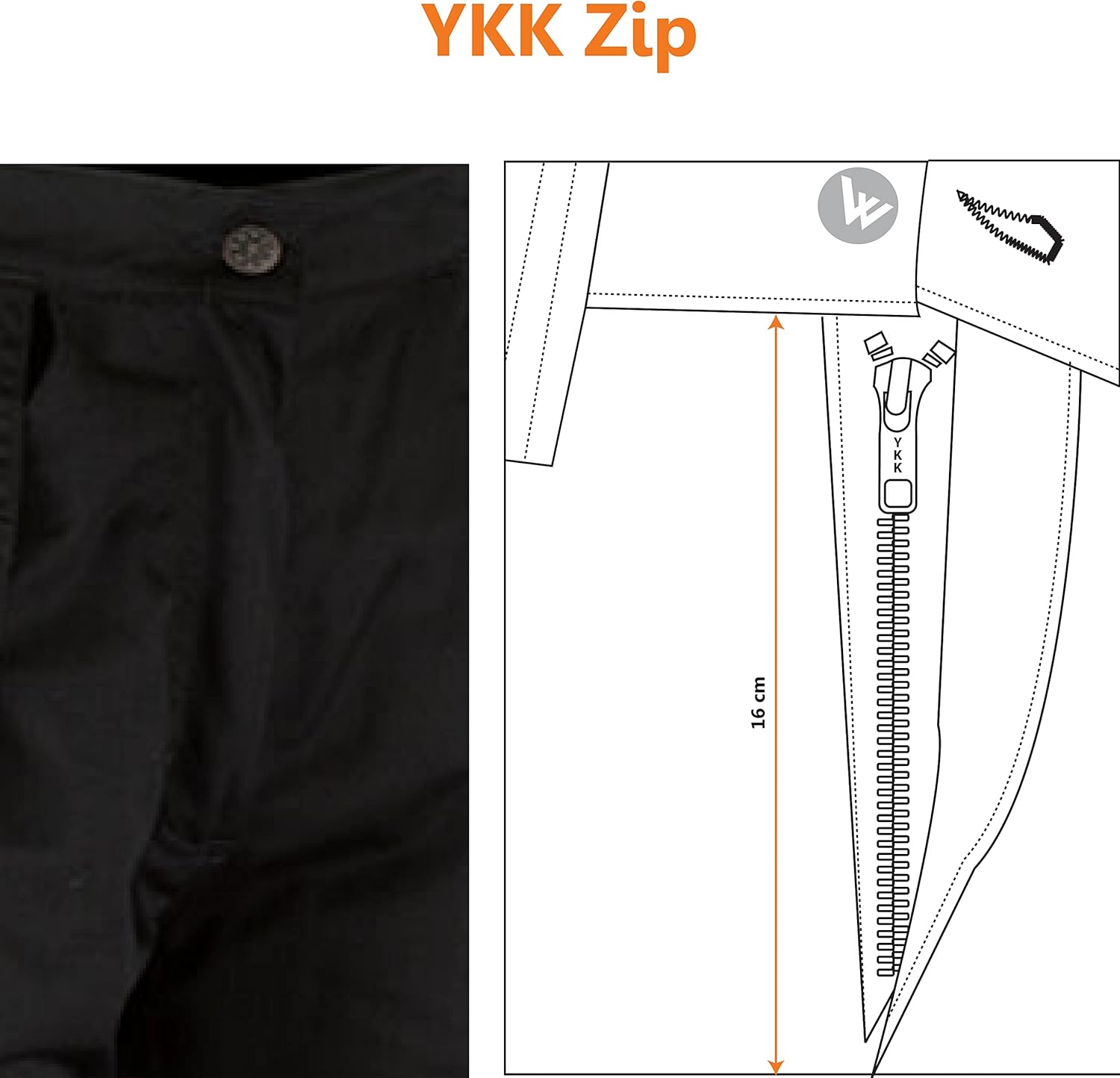 WrightFits Men Pro-11 Work Trousers Black - Heavy Duty Safety Combat Cargo Pant - Multi Pockets & Knee Pad Pockets - Triple Stitched -Durable Work wear (28W-48W) — image 7