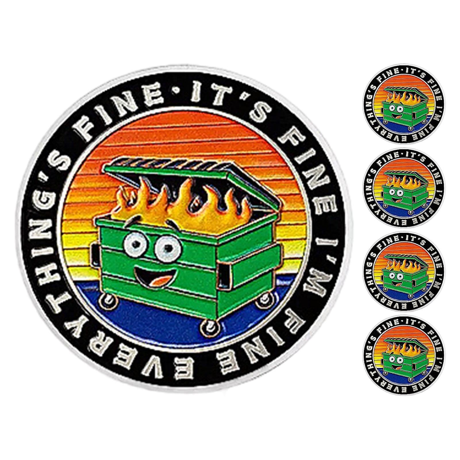 Challenge Coin - kolekcjonerska moneta | Motivational Coin | Fire Challenge Coin With Custom Engraving Fun Limited Cute Fire Challenge Coin Fire Challenge Coin For Men & Women
