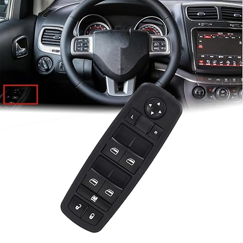 Reemplazo del interruptor principal de la ventana eléctrica del lado izquierdo del conductor delantero para Cherokee 68271203AA 56046553AB