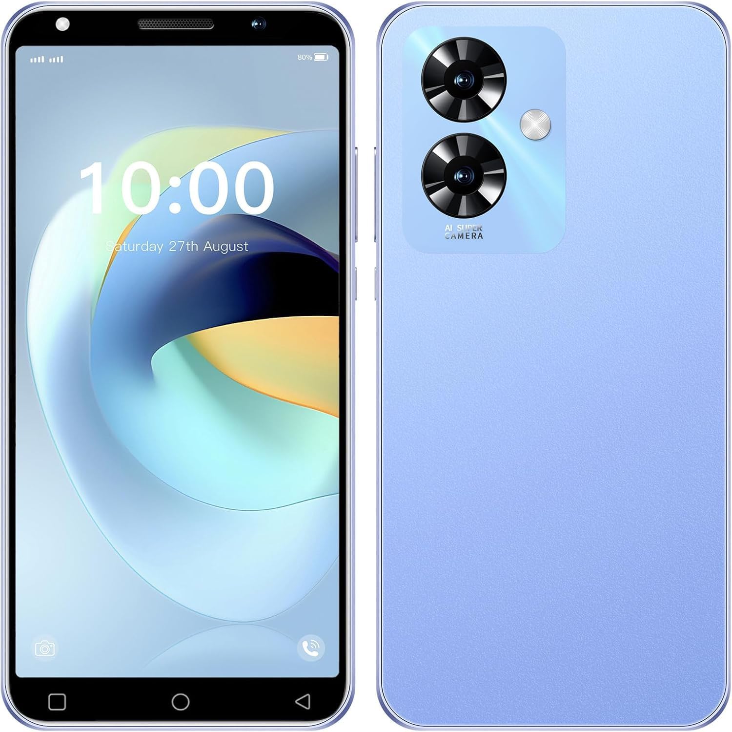 Unlocked Cell Phone Android, 5.53 Inch Smartphone with Android 12, 2+16G, 3500mAh Smart Mobile Phones, Dual SIM Dual Camera