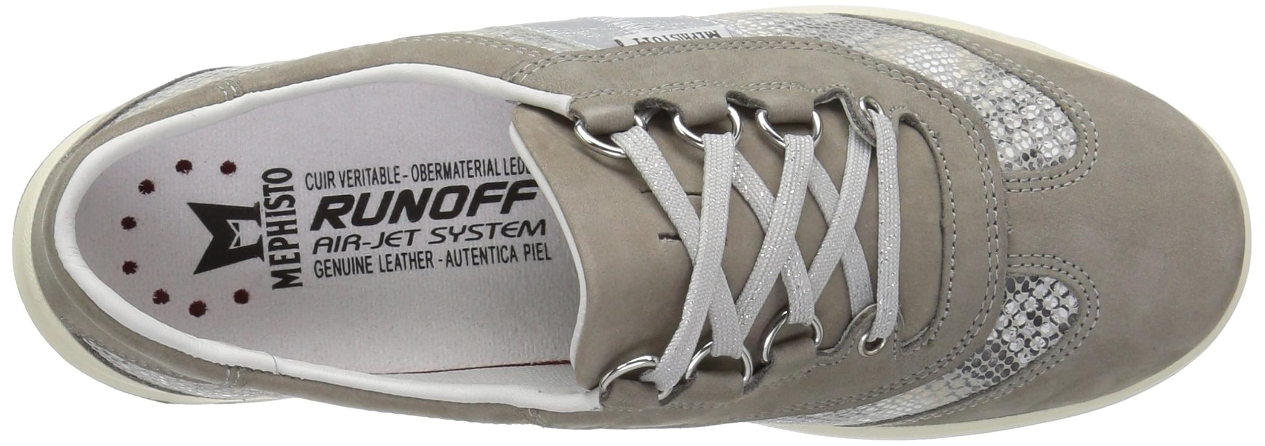 Amazon.com | Mephisto Women's Laser Oxford, Light Grey