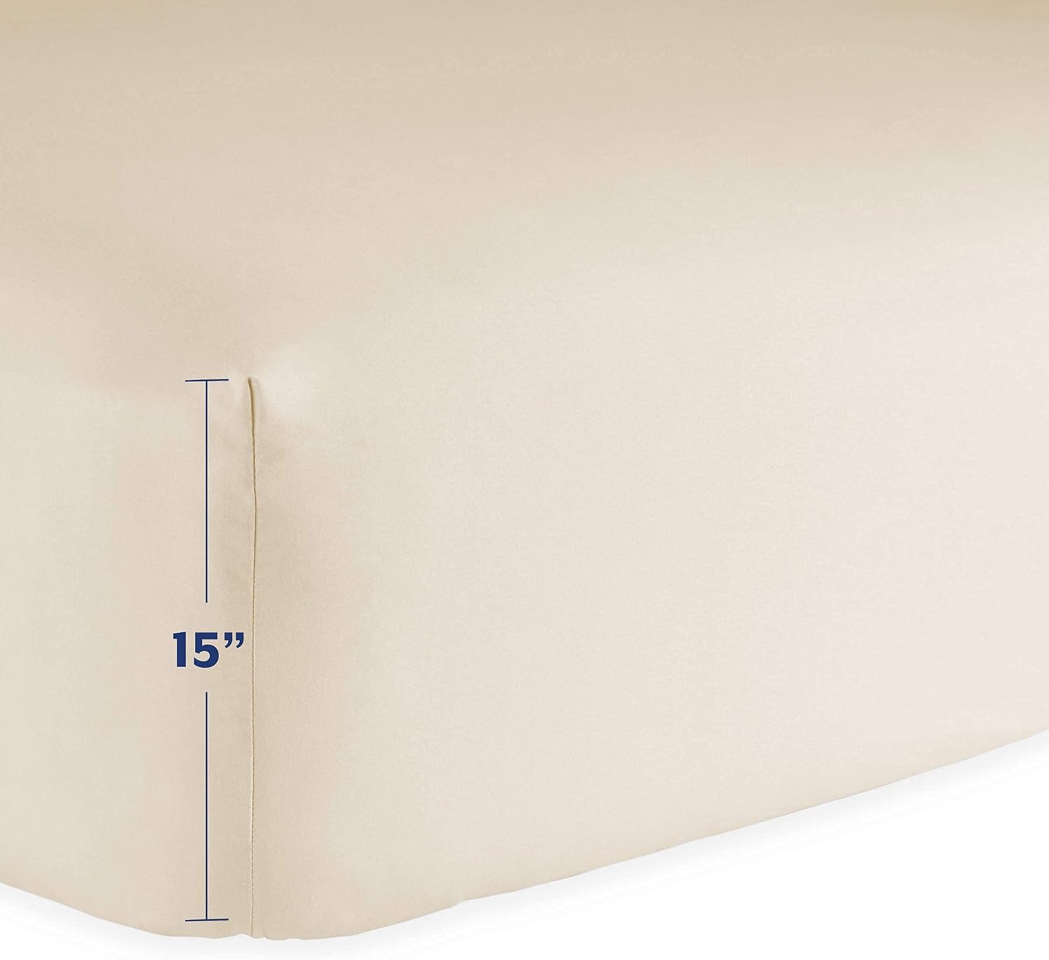 Bare Home Fitted Bottom Sheet King Size, Premium 1800 Ultra-Soft Microfibre Sheet, Wrinkle Free, Deep Pocket - Image 4