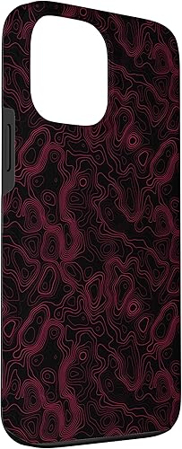 Miniatura 3 de Funda con diseño psicodélico psicodélico estético negro y rojo para iPhone 13 Pro Max