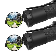 MoKo 2 Pcs Bike Mirrors, 360° Rotatable Bicycle Mirrors for Handlebars Convenient Safe Rearview Mirror Durable Acrylic Silicone Mirror for Mountain Bike Bicycle E-bike Motorcycle Round Handlebar