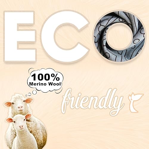 Miniatura 217 de DANA XU Manta de pashmina extragrande 100% de lana merina, bufanda de viaje, bufanda de cachemira para mujer, otoño e invierno, chal de gran