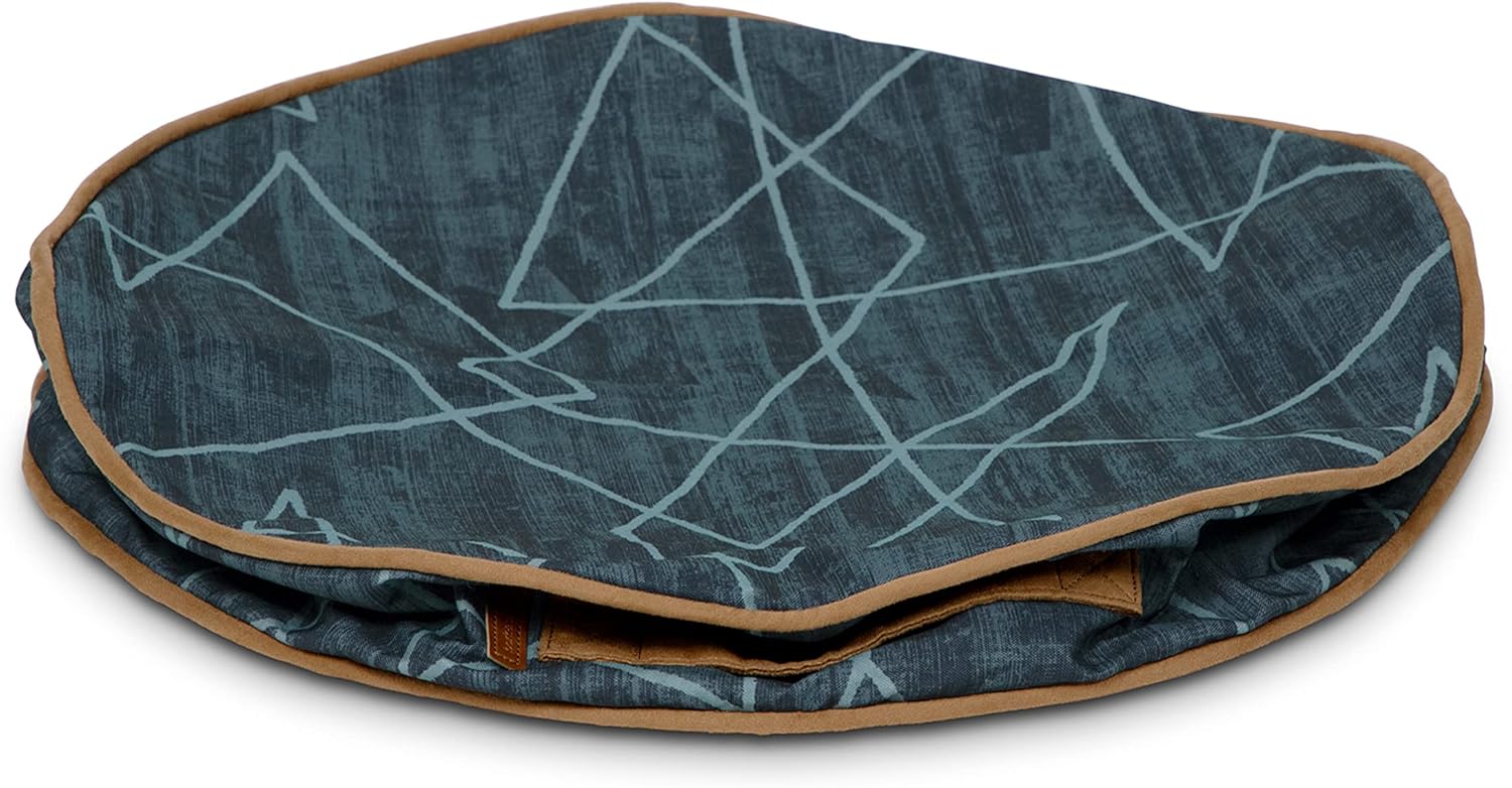 Abstract Bailey Blue Small Round Lounger Dog Bed Cover