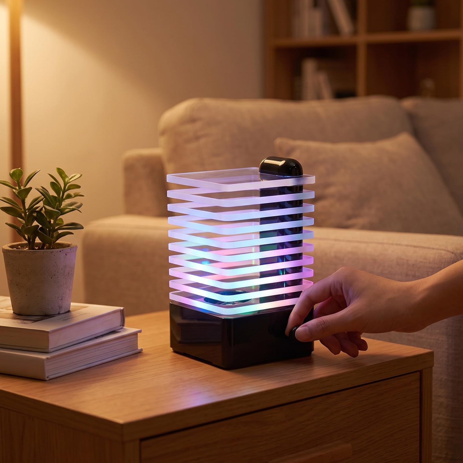 Annadue Altoparlante Bluetooth 4.2 con Luce LED, 7 Luci Dinamiche