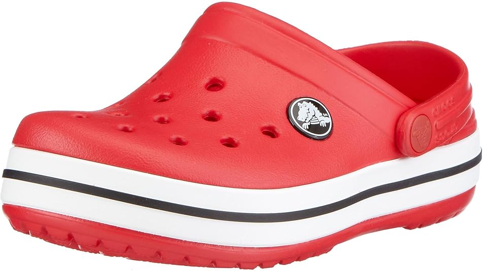 Crocs Kids' Crocband Clog, Red, 2 M US Little Kid/ 4 M US