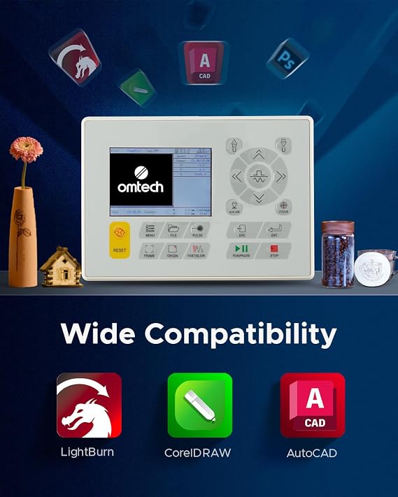 OMTech Maker 90W CO2 Laser Engraver & Cutter with Water Chiller