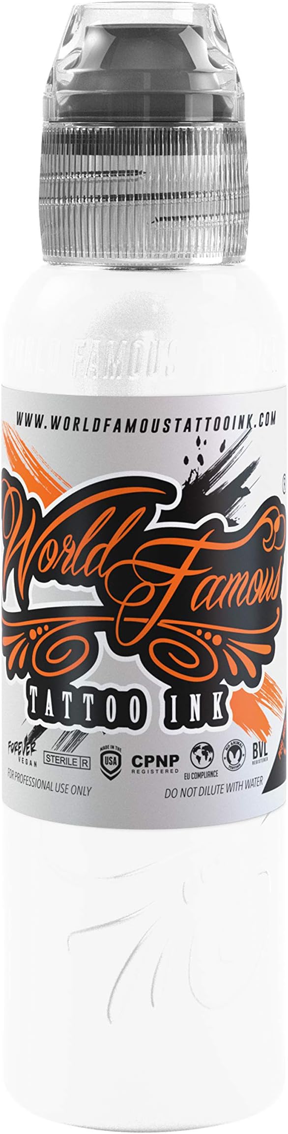 World Famous WhiteTattoo Ink, Vegan and Professional Ink, Made in USA, White House, .5 oz