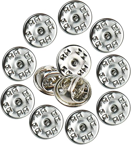 Miniatura 6 de 100 piezas traseras de alfiler, parte trasera de pasador de bloqueo de metal, embrague de latón para broche, corbata, sombrero, insignia, reemplazo