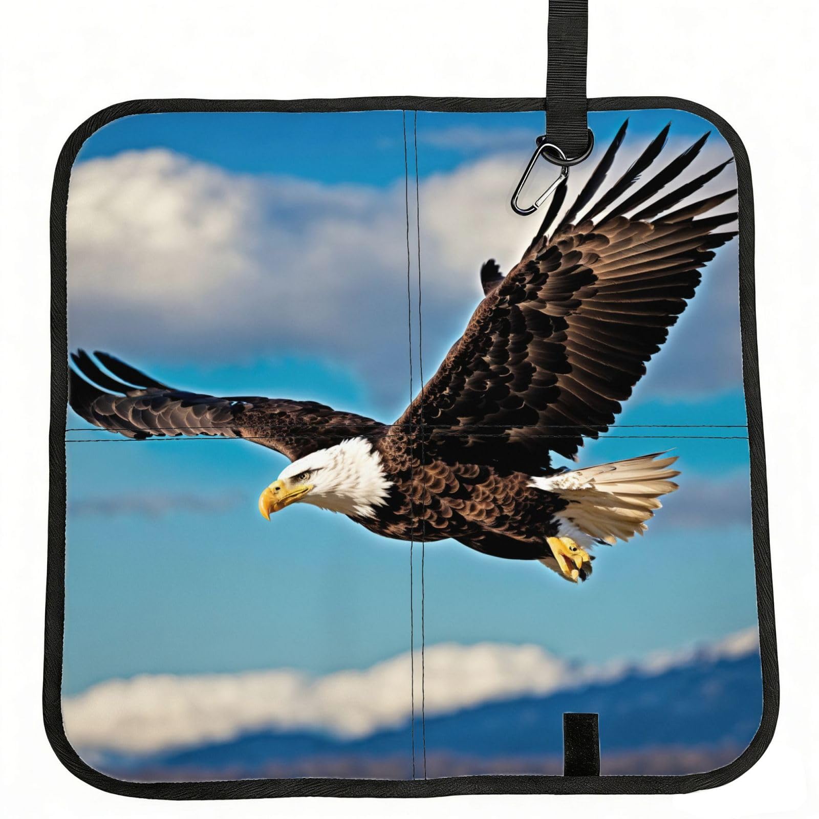 PPHGUT Flying Eagle Print Foldable Seat Cushion Waterproof Portable Chair Pad Travel Outdoor Picnic Camping