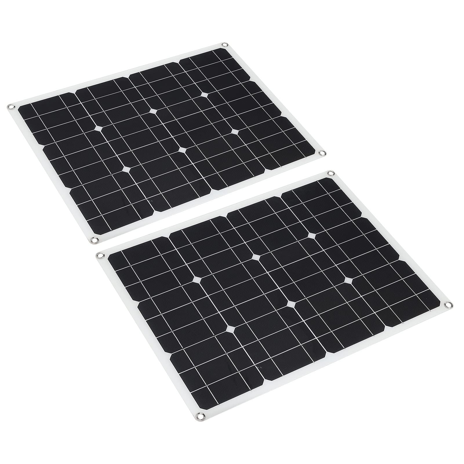 Caricabatterie Ad Alta Efficienza con Pannello Solare Monocristallino da 80 W per Viaggi All'aperto, Escursioni, Campeggio, 54x42 Cm