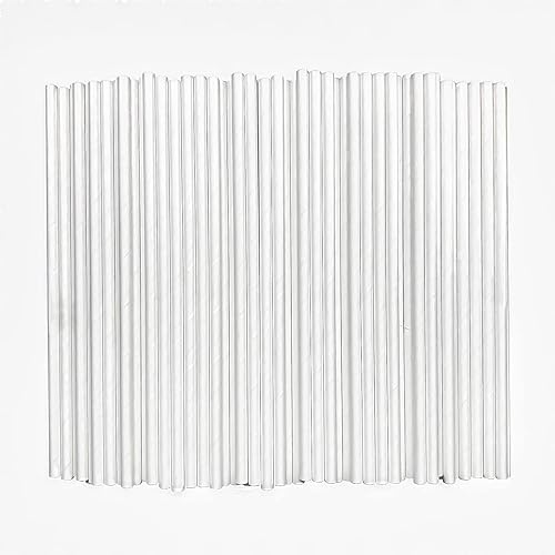 BioSwag - Pajitas de papel biodegradables blancas biodegradables a granel para suministros de fiesta, noviababy shower, cumpleaños, bebidas mixtas,