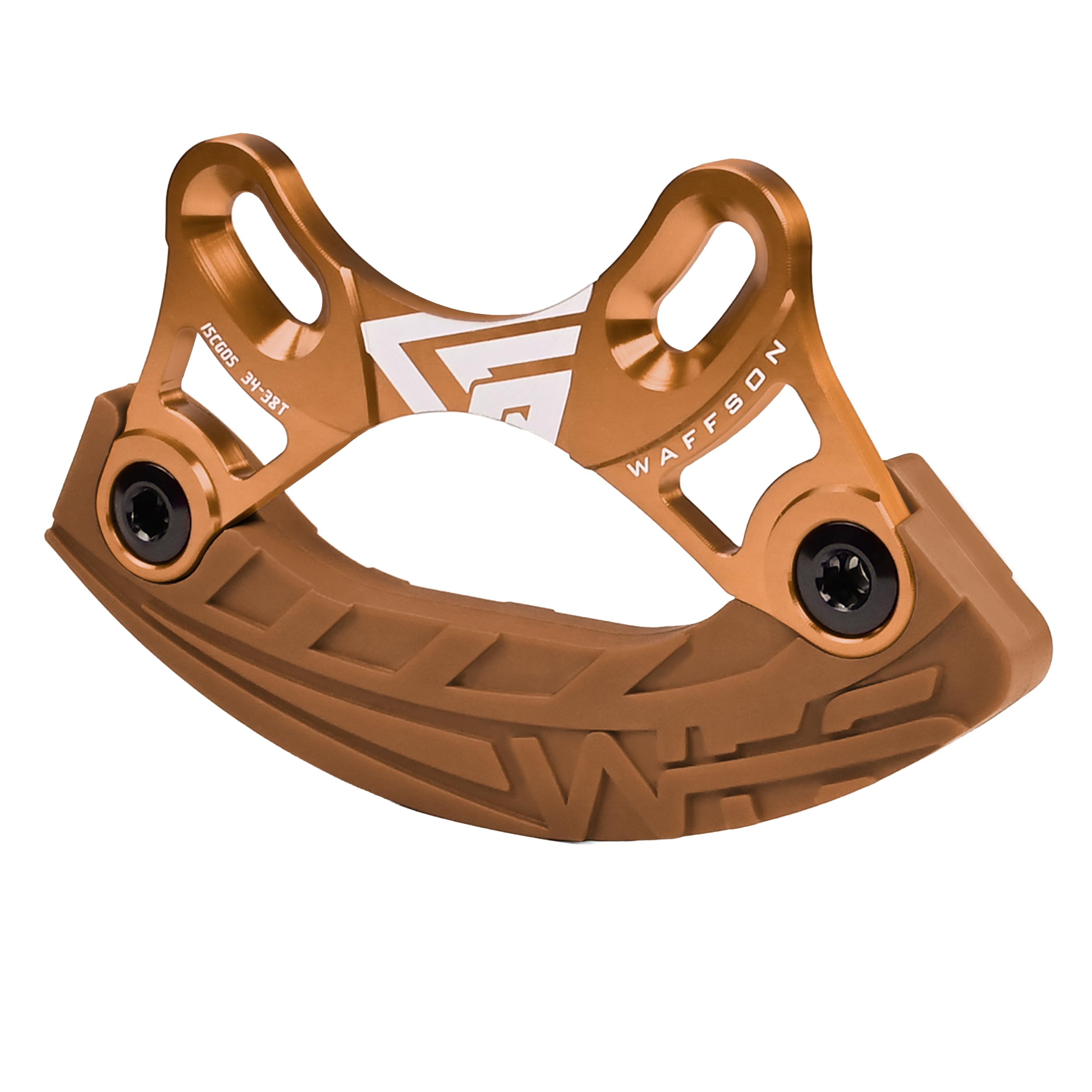 WFS ARMOR-B Bash Guard 34-38T, uchwyt ISCG05, osłona łańcucha MTB do roweru górskiego, osłona łańcucha, złota