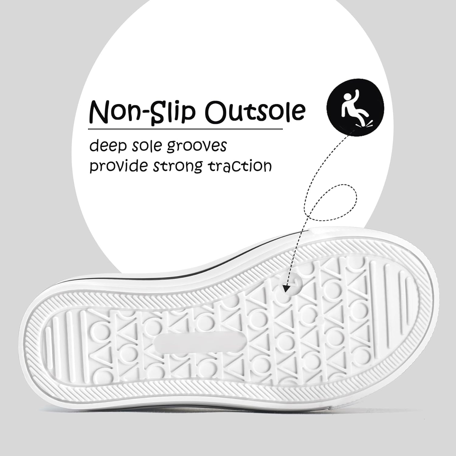 K KomForme Toddler Boys & Girls Shoes Kids Canvas Sneakers with Cartoon Dual Hook and Loops - Image 6