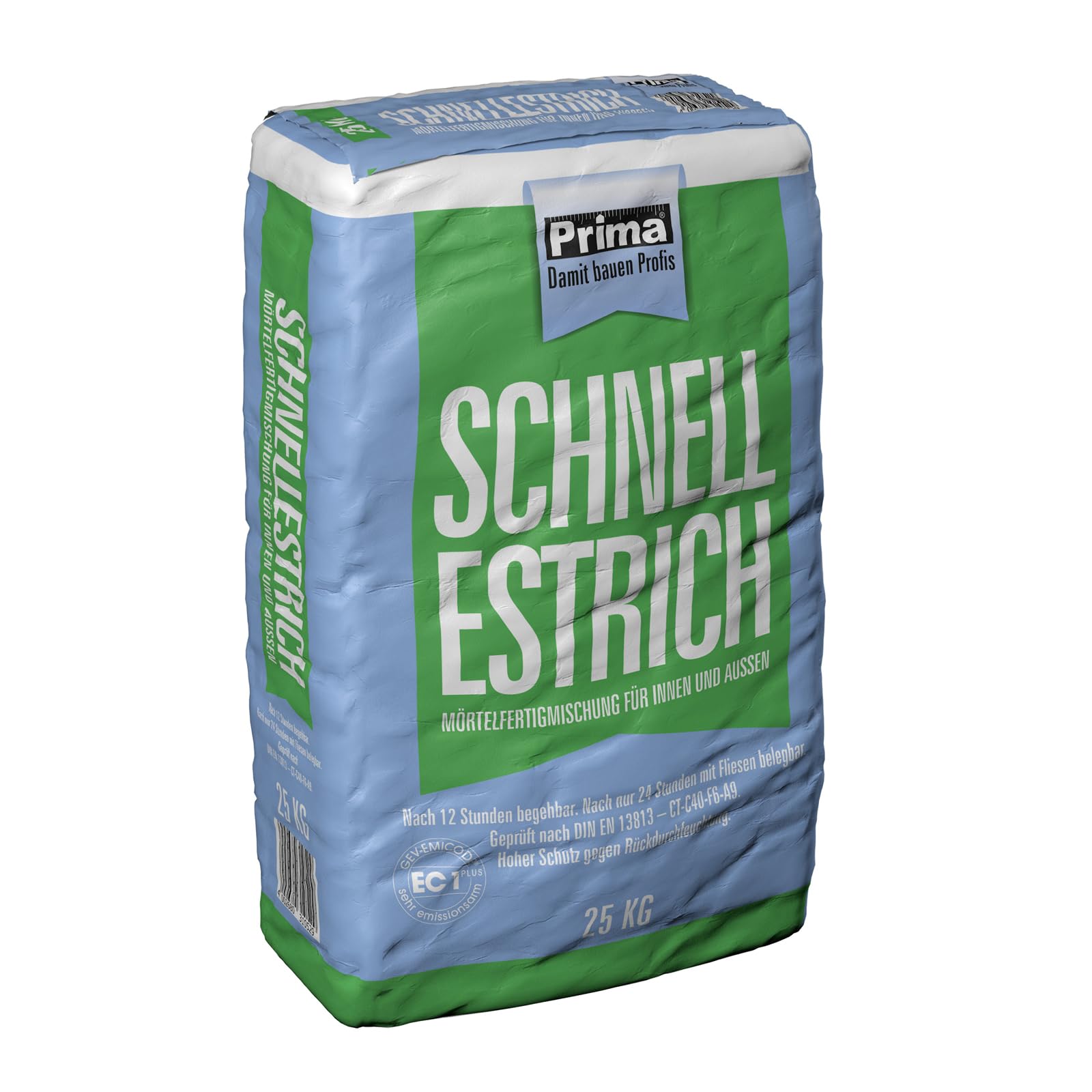 Generic Prima massetto rapido per interni ed esterni, sacco da 25 kg (40 sacchi – pallet)