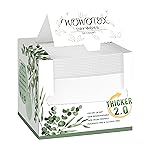 WOWOTEX THICKER Dry Wipes 50 Count Disposable Face Towels 10x12 | Ultra Soft for Sensitive Skin & Babies, Travel, Makeup Removal