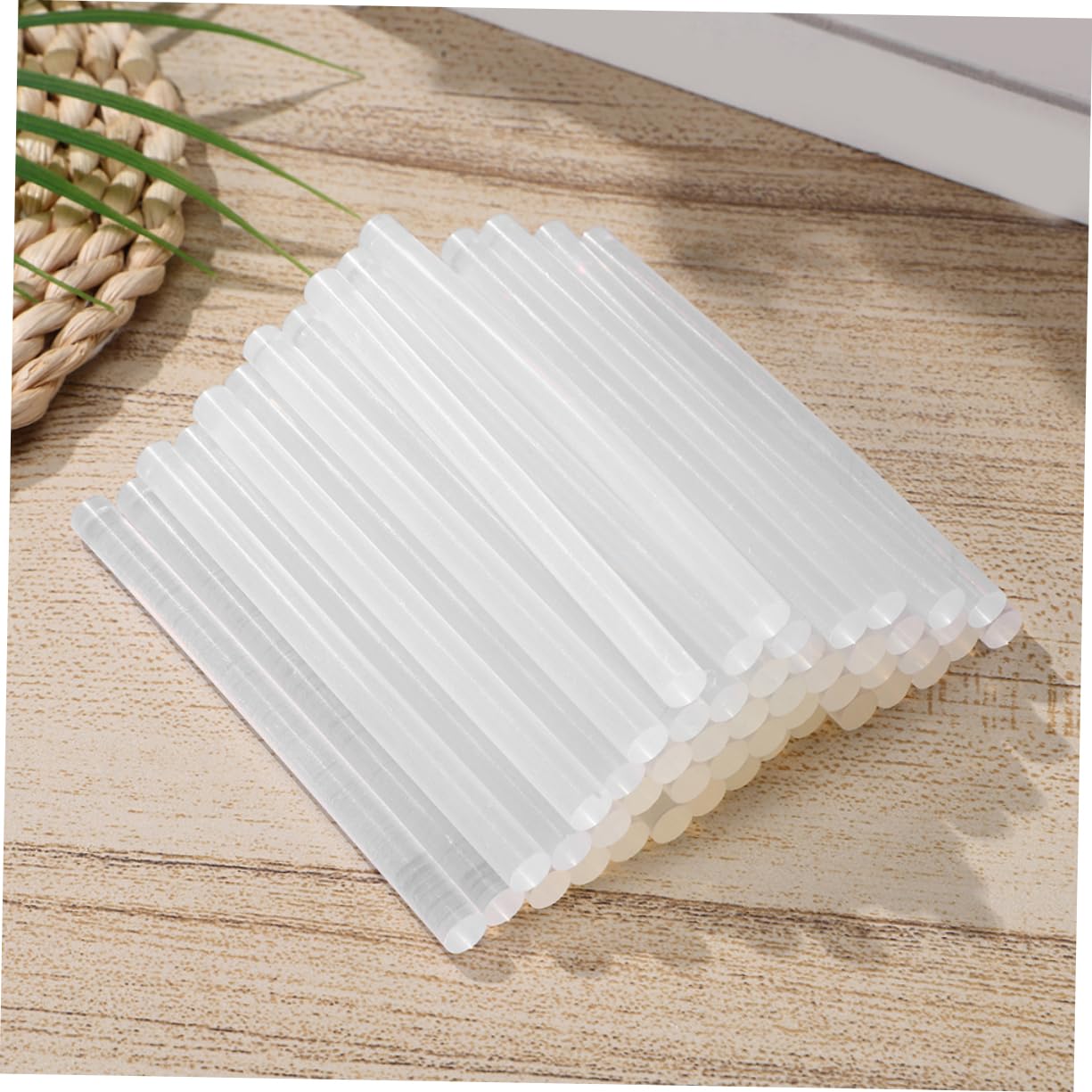 Bâton de Colle Thermofusible Blanc, Lot de 100 Pièces pour Bricolage